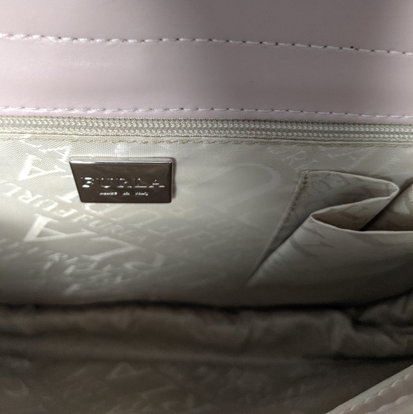 Furla Vintage Top Handle Purse Mauve Light Pink - Picture 10 of 14